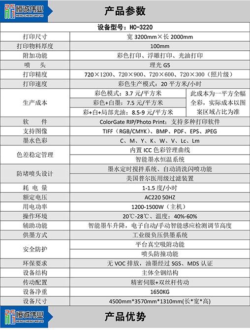 HC-3220理光G5UV打印機